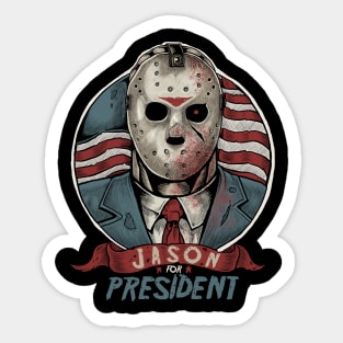 Jason For President Sticker